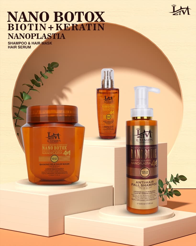 LuxeMoon Nano Botox 4-in-1 Soft & Silky Hair Serum