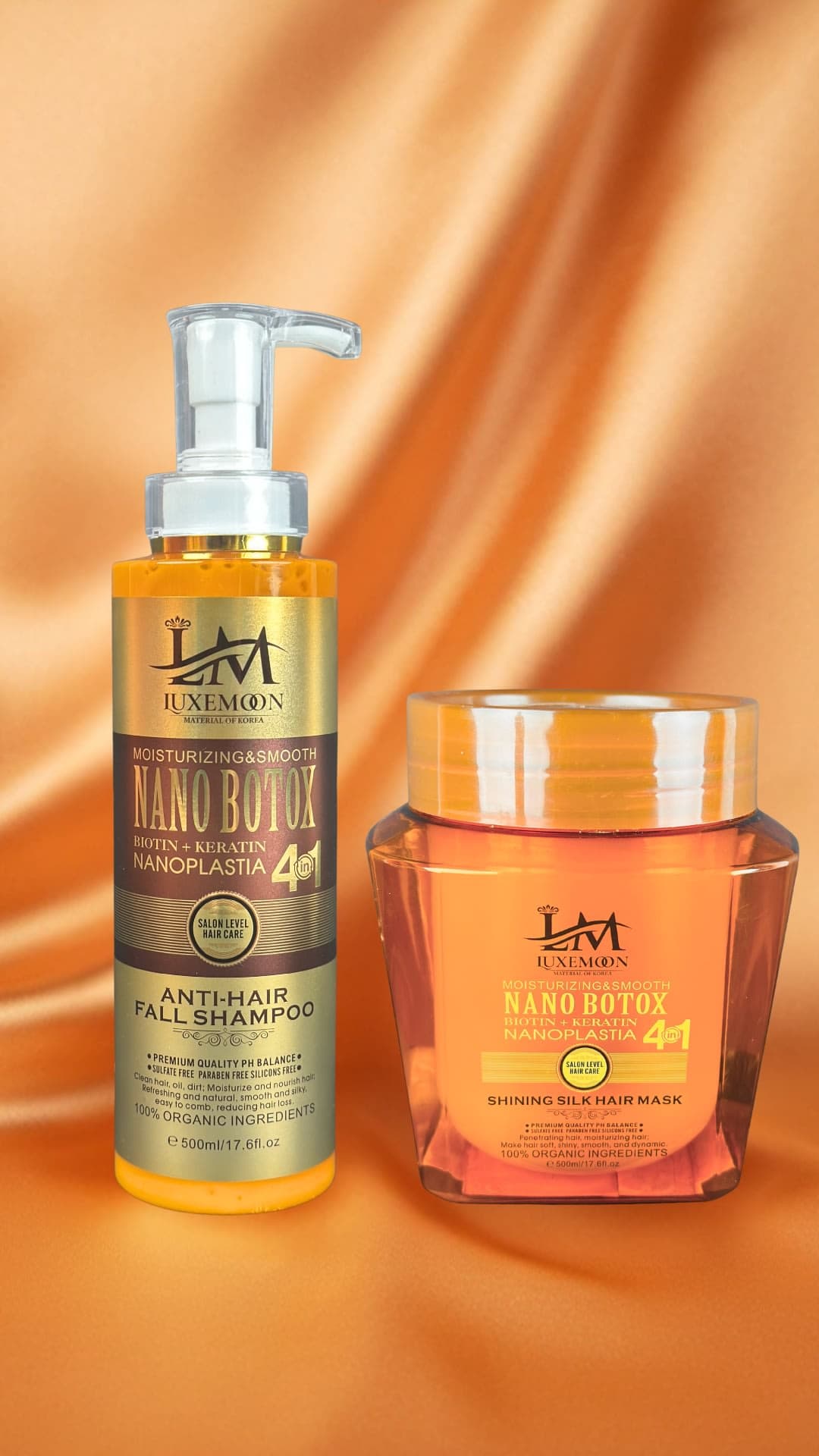 Luxe Moon Hair sampoo + Hair Treatment Cream 2-in-1 Hair Care Combo lifestyle use